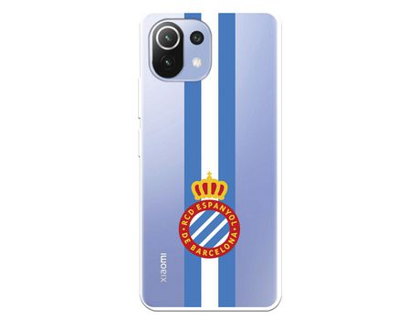 Funda para Xiaomi Mi 11 Lite del RCD Espanyol Escudo Albiceleste Escudo Albiceleste - Licencia Oficial RCD Espanyol