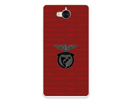 Funda para Huawei Y6 2017 del Escudo Fondo Granate - Licencia Oficial Benfica