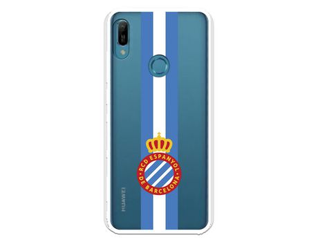 Funda para Huawei Y6 2019 del RCD Espanyol Escudo Albiceleste Escudo Albiceleste - Licencia Oficial RCD Espanyol
