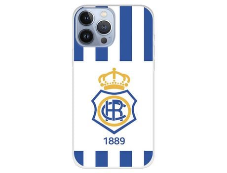 Funda para iPhone 13 Pro Max del Recre Escudo 1889 - Licencia Oficial Real Club Recreativo de Huelva