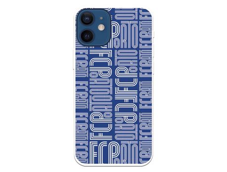 Funda para iPhone 12 Mini del Futebol Club Oporto Nombre Fondo Azul - Licencia Oficial Futebol Club Oporto