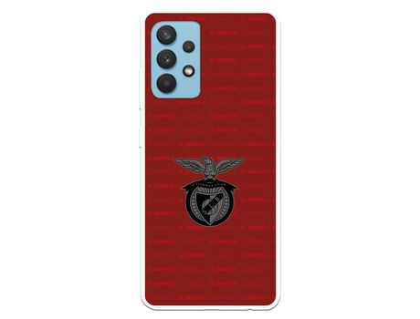 Funda para Samsung Galaxy A32 4G del Escudo Fondo Granate - Licencia Oficial Benfica