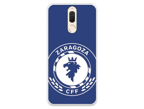 Funda para Huawei Mate 10 Lite del Zaragoza CF Femenino Escudo Grande Fondo Azul - Licencia Oficial Zaragoza CF Femenino