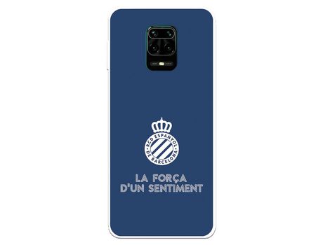 Funda para Xiaomi Redmi Note 9S del RCD Espanyol Escudo Fondo Azul Escudo Fondo Azul - Licencia Oficial RCD Espanyol