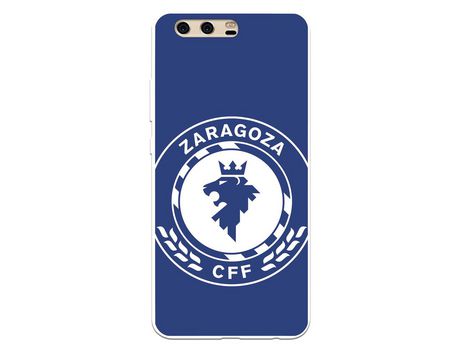 Funda para Huawei P10 del Zaragoza CF Femenino Escudo Grande Fondo Azul - Licencia Oficial Zaragoza CF Femenino