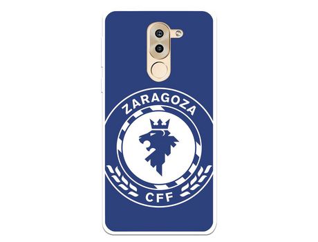 Funda para Huawei Mate 9 Lite del Zaragoza CF Femenino Escudo Grande Fondo Azul - Licencia Oficial Zaragoza CF Femenino