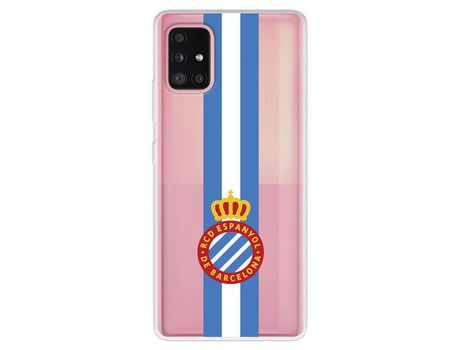 Funda para Samsung Galaxy A51 5G del RCD Espanyol Escudo Albiceleste Escudo Albiceleste - Licencia Oficial RCD Espanyol