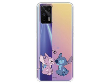 Funda para Realme GT Oficial de Disney Angel & Stitch Beso - Lilo & Stitch