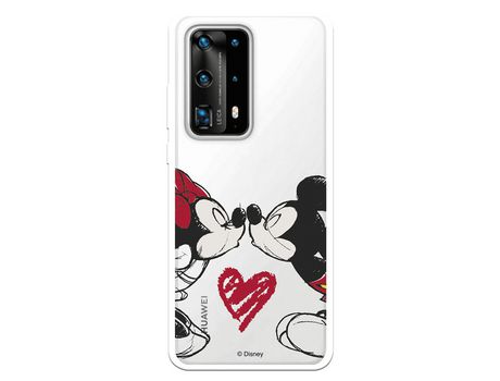 Funda para Huawei P40 Pro Plus Oficial de Disney Mickey y Minnie Beso - Clássicos Disney