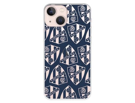 Funda para iPhone 13 Mini del Huesca Patron Escudos - Licencia Oficial SD Huesca