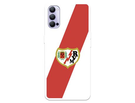 Funda para Oppo Reno4 Pro 5G del Rayo Vallecano Escudo - Licencia Oficial Rayo Vallecano