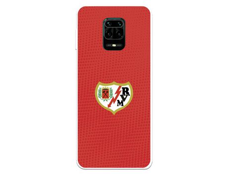 Funda para Xiaomi Redmi Note 9S del Rayo Vallecano Escudo Fondo Rojo - Licencia Oficial Rayo Vallecano