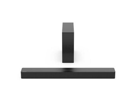 Barra de sonido inalámbrica hisense hs2100 - bluetooth 5.3 - hdmi earc - 2.1ch - 240w - 3 fallas altas