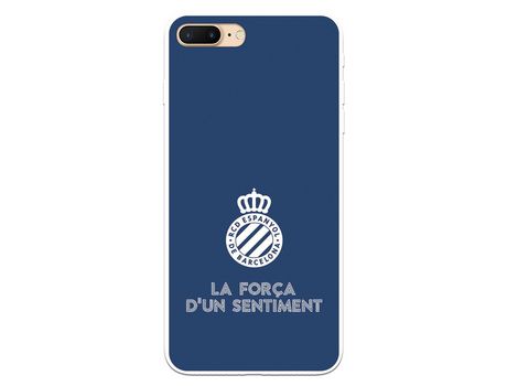 Funda para iPhone 7 Plus del RCD Espanyol Escudo Fondo Azul Escudo Fondo Azul - Licencia Oficial RCD Espanyol