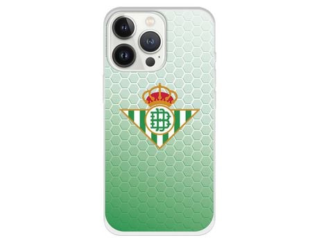 Funda para iPhone 13 Pro del Betis Escudo Fondo Degradado - Licencia Oficial Real Betis Balompié