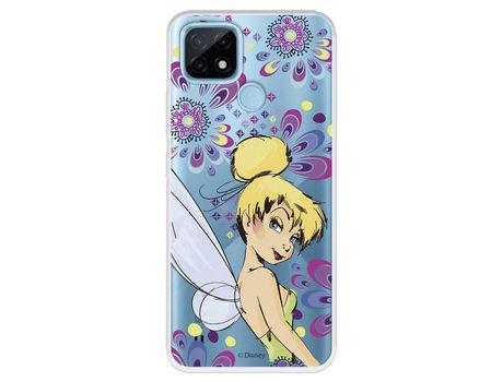 Funda para Realme C21 Oficial de Disney Campanilla Flores