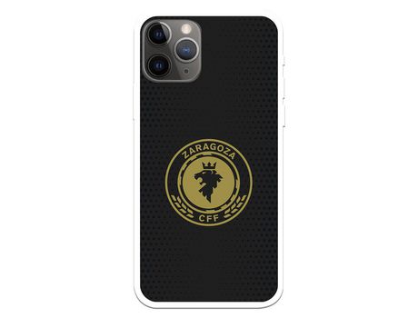Funda para iPhone 11 Pro del Zaragoza CF Femenino Escudo Fondo Negro - Licencia Oficial Zaragoza CF Femenino