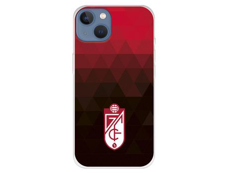 Funda para iPhone 13 del Granada CF Escudo - Fondo Rojo y Negro Escudo - Fondo Rojo y Negro - Licencia Oficial Granada CF