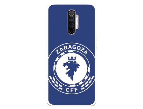 Funda para Realme X2 Pro del Zaragoza CF Femenino Escudo Grande Fondo Azul - Licencia Oficial Zaragoza CF Femenino