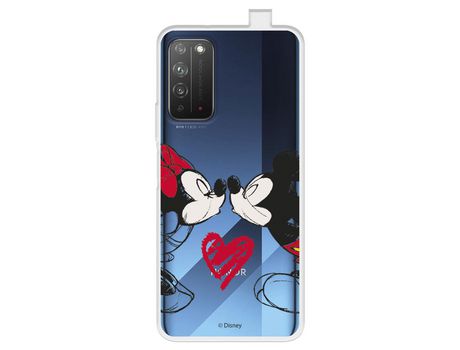 Funda para Huawei Honor X10 5G Oficial de Disney Mickey y Minnie Beso - Clássicos Disney