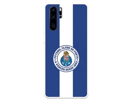 Funda para Huawei P30 Pro del Futebol Club Oporto Escudo Rayas Azul y blanco - Licencia Oficial Futebol Club Oporto