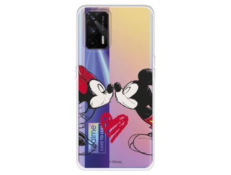 Funda para Realme GT Oficial de Disney Mickey y Minnie Beso - Clássicos Disney