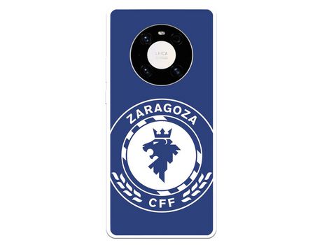 Funda para Huawei Mate 40 Pro del Zaragoza CF Femenino Escudo Grande Fondo Azul - Licencia Oficial Zaragoza CF Femenino