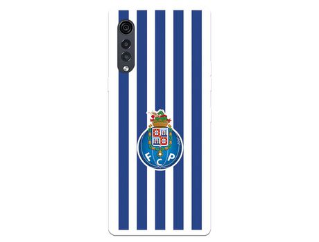 Funda para LG Velvet 5G del Futebol Club Oporto Escudo Rayas - Licencia Oficial Futebol Club Oporto