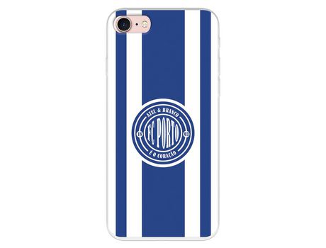 Funda para iPhone 7 del Futebol Club Oporto Escudo Escudo y Rayas - Licencia Oficial Futebol Club Oporto