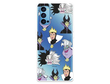 Funda para Oppo Reno4 5G Oficial de Disney Patrón Villanas