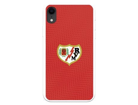 Funda para iPhone XR del Rayo Vallecano Escudo Fondo Rojo - Licencia Oficial Rayo Vallecano