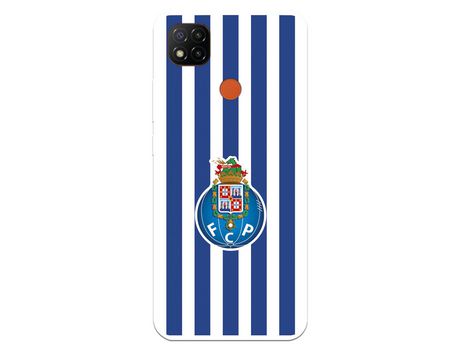 Funda para Xiaomi Redmi 9C del Futebol Club Oporto Escudo Rayas - Licencia Oficial Futebol Club Oporto