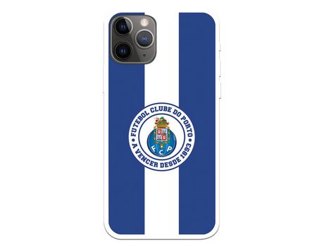 Funda para iPhone 11 Pro del Futebol Club Oporto Escudo Rayas Azul y blanco - Licencia Oficial Futebol Club Oporto