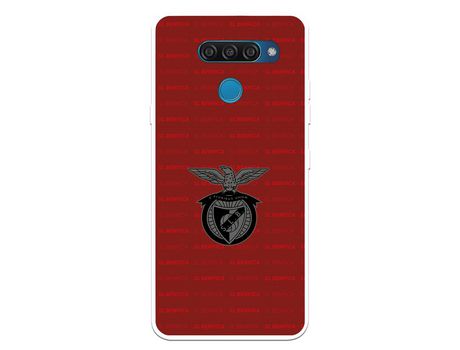 Funda para LG Q60 del Escudo Fondo Granate - Licencia Oficial Benfica