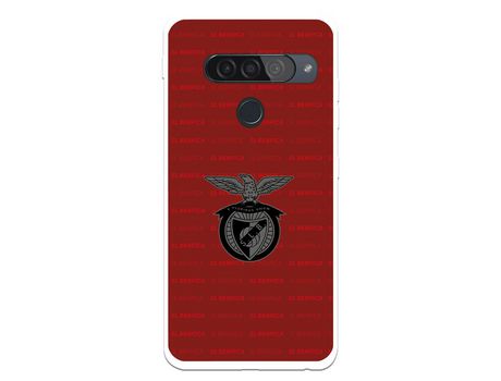 Funda para LG G8s ThinQ del Escudo Fondo Granate - Licencia Oficial Benfica