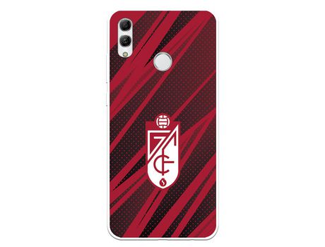 Funda para Huawei Honor 10 Lite Oficial del Granada CF Escudo -Rojas y Negras - Licencia Oficial del Granada CF
