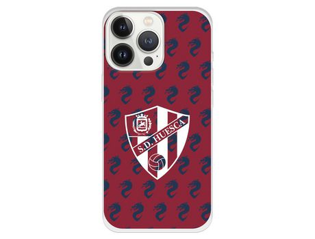 Funda para iPhone 13 Pro del Huesca Patron Dragones - Licencia Oficial SD Huesca
