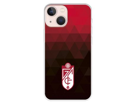 Funda para iPhone 13 Mini del Granada CF Escudo - Fondo Rojo y Negro Escudo - Fondo Rojo y Negro - Licencia Oficial Granada CF