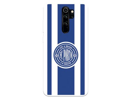 Funda para Xiaomi Redmi Note 8 Pro del Futebol Club Oporto Escudo Escudo y Rayas - Licencia Oficial Futebol Club Oporto