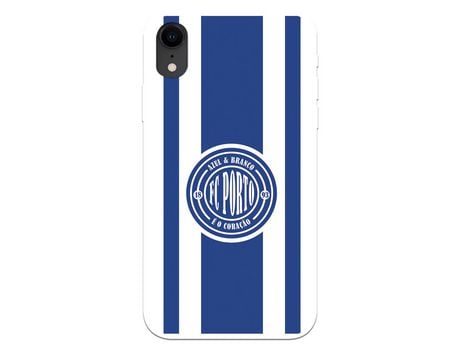 Funda para iPhone XR del Futebol Club Oporto Escudo Escudo y Rayas - Licencia Oficial Futebol Club Oporto