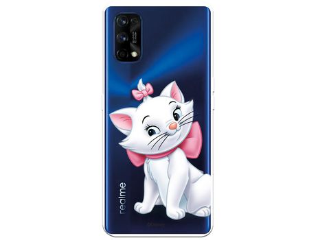 Funda para Realme 7 Pro Oficial de Disney Marie Silueta - Los Aristogatos
