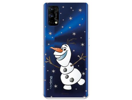 Funda para Realme 7 Pro Oficial de Disney Olaf Transparente - Frozen