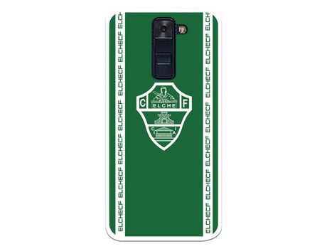 Funda para LG K8 del Elche CF Escudo Fondo Verde Escudo Fondo Verde - Licencia Oficial Elche CF