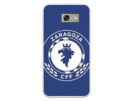 Funda para Samsung Galaxy A3 del Zaragoza CF Femenino Escudo Grande Fondo Azul - Licencia Oficial Zaragoza CF Femenino