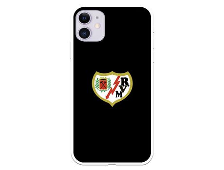 Funda para iPhone 11 del Rayo Vallecano Escudo Fondo Negro - Licencia Oficial Rayo Vallecano