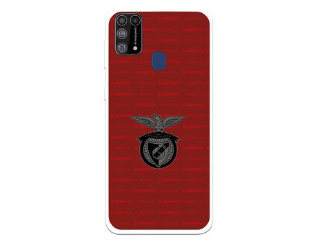 Funda para Samsung Galaxy M31 del Escudo Fondo Granate - Licencia Oficial Benfica