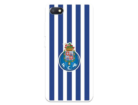 Funda para Xiaomi Redmi 6A del Futebol Club Oporto Escudo Rayas - Licencia Oficial Futebol Club Oporto