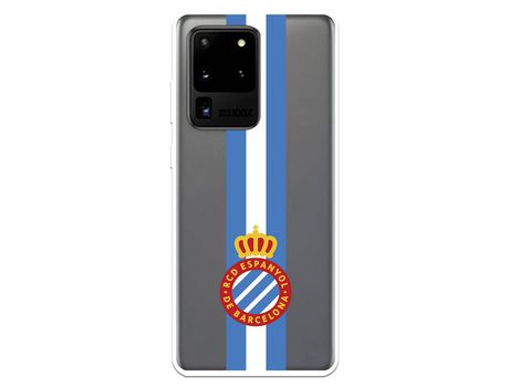 Funda para Samsung Galaxy S20 Ultra del RCD Espanyol Escudo Albiceleste Escudo Albiceleste - Licencia Oficial RCD Espanyol