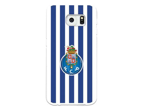 Funda para Samsung Galaxy S6 Edge del Futebol Club Oporto Escudo Rayas - Licencia Oficial Futebol Club Oporto