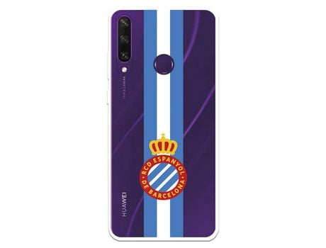 Funda para Huawei Y6p del RCD Espanyol Escudo Albiceleste Escudo Albiceleste - Licencia Oficial RCD Espanyol
